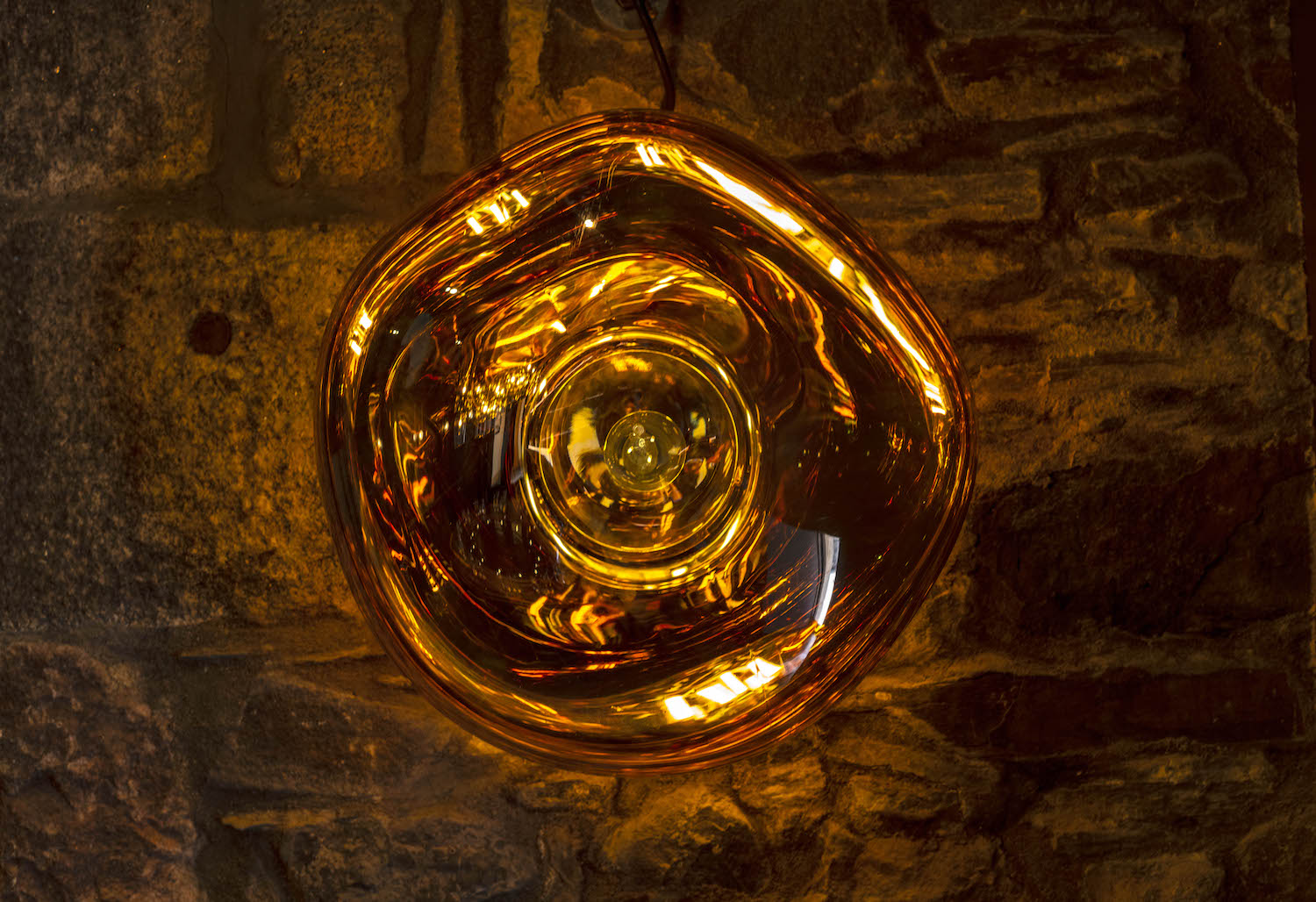 A bottle of
                Glendronach from above
